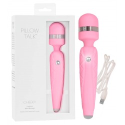 Pillow Talk Cheeky Wand - akkus masszírozó vibrátor (pink)